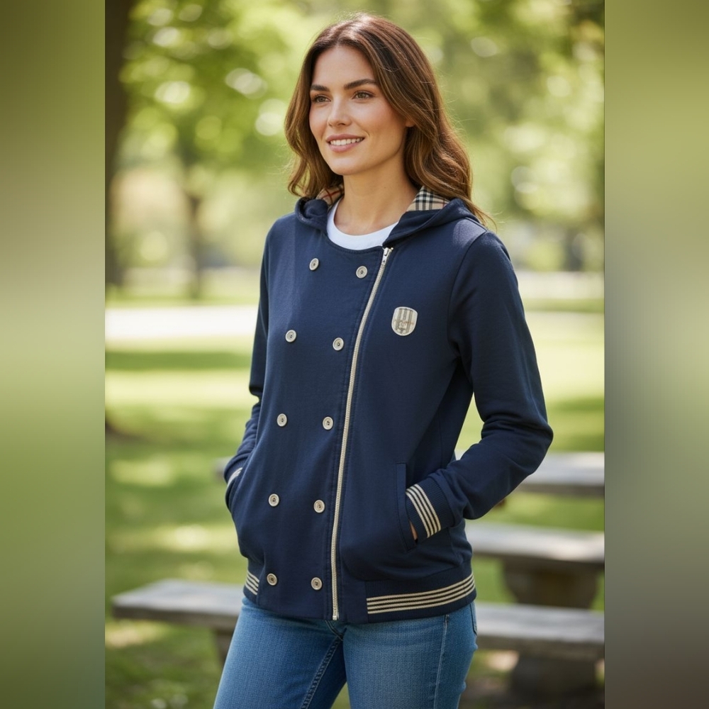 Burberry London Hooded Sweatshirt size Medium